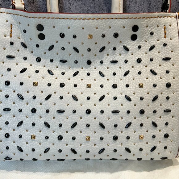 Coach Rogue 25 Bag Bejeweled Chalk RG-20315 NWOT - Picture 3 of 6